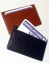 Luxusní kožené ploché pouzdro na kreditku + 1 kartu