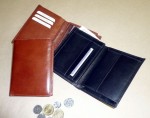 Kožená peněženka s vyndavacím dílem pouze na doklady