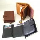 Dámská kožená peněženka - detail otevřené peněženky