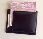 kožené pouzdro na kreditky s magnetem na bankovky